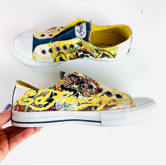 Ed Hardy Women's Slip-On Shoe Size 7 Low Rise - Picture 5 of 9